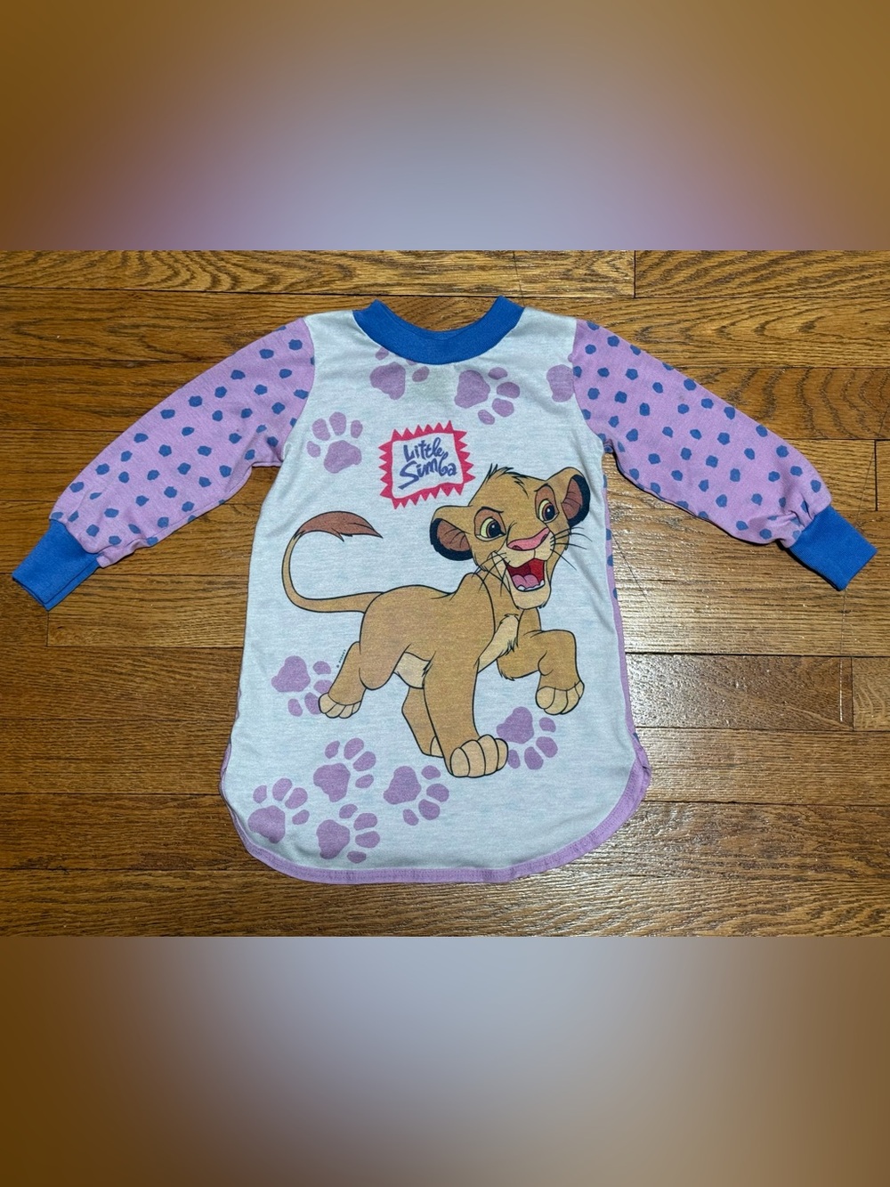 Vintage 90s Girls (Size: 4) Disney’s The Lion King ‘Little Simba’ Nightgown